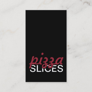Fidelización la pizza corta la tarjeta de sacador