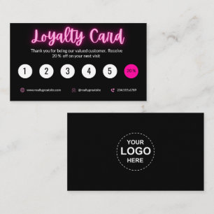 Fidelización Lealtad al Salón De Belleza, Tarjeta De Recompensa