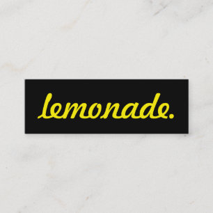 Fidelización limonada. tarjeta de sacador de la lealtad