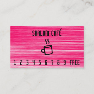 Fidelización Línea tarjeta de la taza de café de sacador