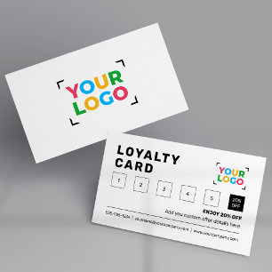 Fidelización Logotipo de negocio Tarjeta de promoción de empres