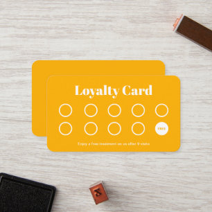 Fidelización Mostaza profesional de la tarjeta de lealtad de sa