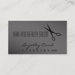 Fidelización Pelo y tarjeta de la lealtad del salón de belleza