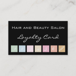 Fidelización Pelo y tarjeta de la lealtad del salón de belleza