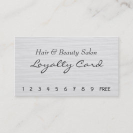 Fidelización Pelo y tarjeta de la lealtad del salón de belleza