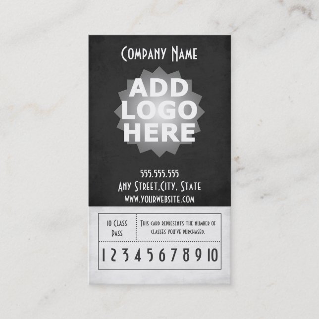 Fidelización Plantilla del paso de la clase de la tarjeta de (Anverso)