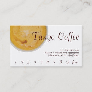 Fidelización Puntuación de bebida de tango / Tarjeta de fideli