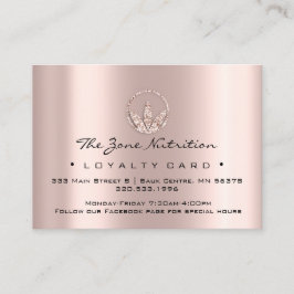 Fidelización Rosa de hierbas de salud para nutrición de tarjeta