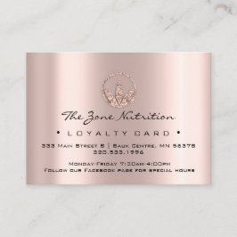 Fidelización Rosa de hierbas para la salud de la tarjeta de fid