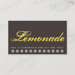 Fidelización script LEMONADE tarjeta de fidelidad al cliente