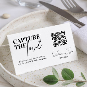 Fidelización Script moderno Captura la tarjeta de código QR Lov