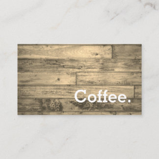 Fidelización Sepia simple de la tarjeta perforada del café de