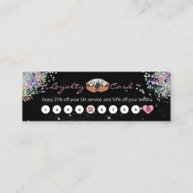 servicio de diseño de uñas Tarjeta de fidelidad de