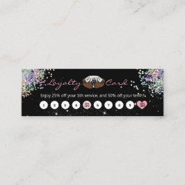 Fidelización servicio de diseño de uñas Tarjeta de fidelidad de