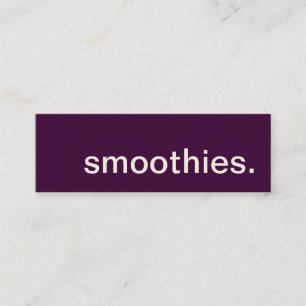 Fidelización smoothies. tarjeta de sacador de la lealtad