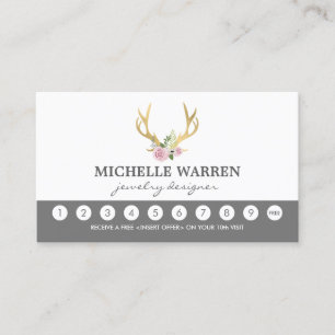 Fidelización Tarjeta Bohemira Gold Antlers de Lealtad para Clie