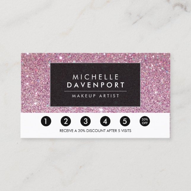 Fidelización Tarjeta clásica de puntería de lealtad de salón de (Anverso)