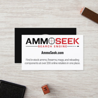 Fidelización Tarjeta comercial promocional de AmmoSeek