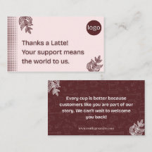 Tarjeta de agradecimiento Thanks a Latte Coffee