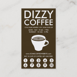 Fidelización tarjeta de café mareado