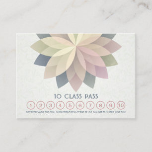 Fidelización Tarjeta de cita de la Lealtad de la Clase Yoga