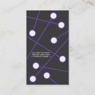 Fidelización tarjeta de comprador frecuente mople puple