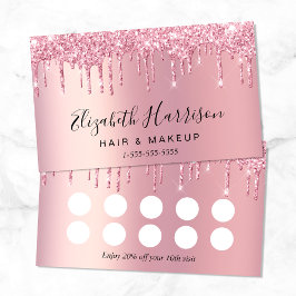 Fidelización Tarjeta de descuento de fidelidad de Purpurina ros