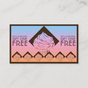 Fidelización tarjeta de estampado de diamante sherbert
