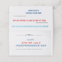 Tarjeta de Feliz Día de la Independencia Minimalis
