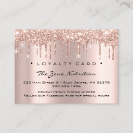 Fidelización Tarjeta de fidelidad 6 Rosa de hierbas para la nut