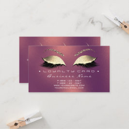 Fidelización Tarjeta de fidelidad 6 Salón de belleza azota a Ro