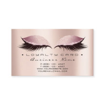 Tarjeta de fidelidad 6 Salón de belleza azota Rosa