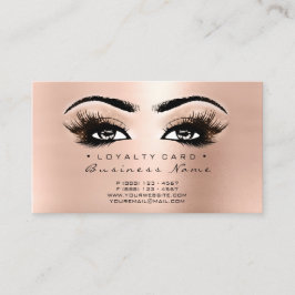 Fidelización Tarjeta de fidelidad 6 Salón de belleza azota Rosa