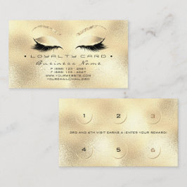 Fidelización Tarjeta de fidelidad 6 Salón de belleza latigazo P