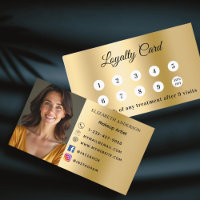 Tarjeta de fidelidad a la empresa de fotografía de