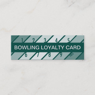 Fidelización tarjeta de fidelidad al bolos (retrógrado)