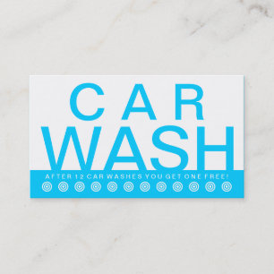 Fidelización tarjeta de fidelidad al cliente bold CAR WASH