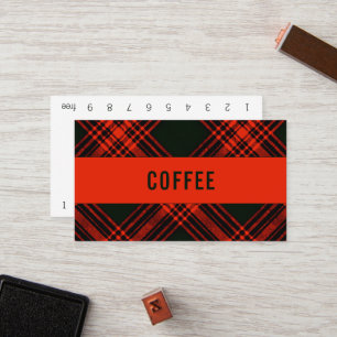 Fidelización Tarjeta de fidelidad Anique Menzies Hunting Tartan