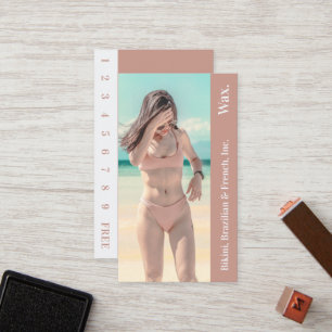 Fidelización Tarjeta de fidelidad bikini brasileña de fotograf