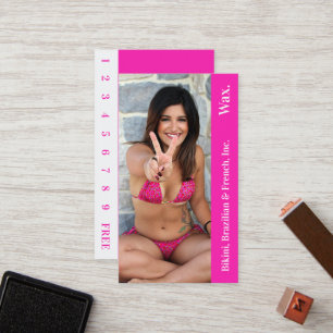 Fidelización Tarjeta de fidelidad bikini brasileña de fotografí