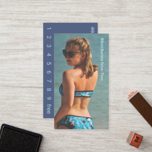 Fidelización Tarjeta de fidelidad Blue Bikini Coffee Drive-Thru