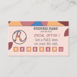 Fidelización Tarjeta de fidelidad colorida con logotipo