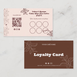 Fidelización Tarjeta de fidelidad de café boho