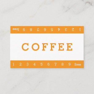 Fidelización Tarjeta de fidelidad de café Simple Double Horizon