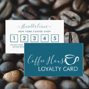 Fidelización Tarjeta de fidelidad de cafetería - Icono de café