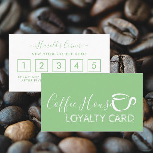 Fidelización Tarjeta de fidelidad de cafetería - Icono de café
