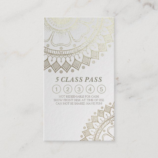 Fidelización Tarjeta de fidelidad de clase del instructor de me (Anverso)