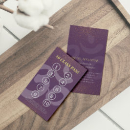 Fidelización Tarjeta de fidelidad de clase del instructor de me