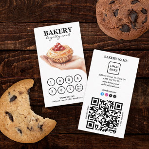 Fidelización Tarjeta de fidelidad de código QR para pasteles de