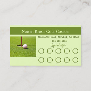 Fidelización Tarjeta de fidelidad de golf editable